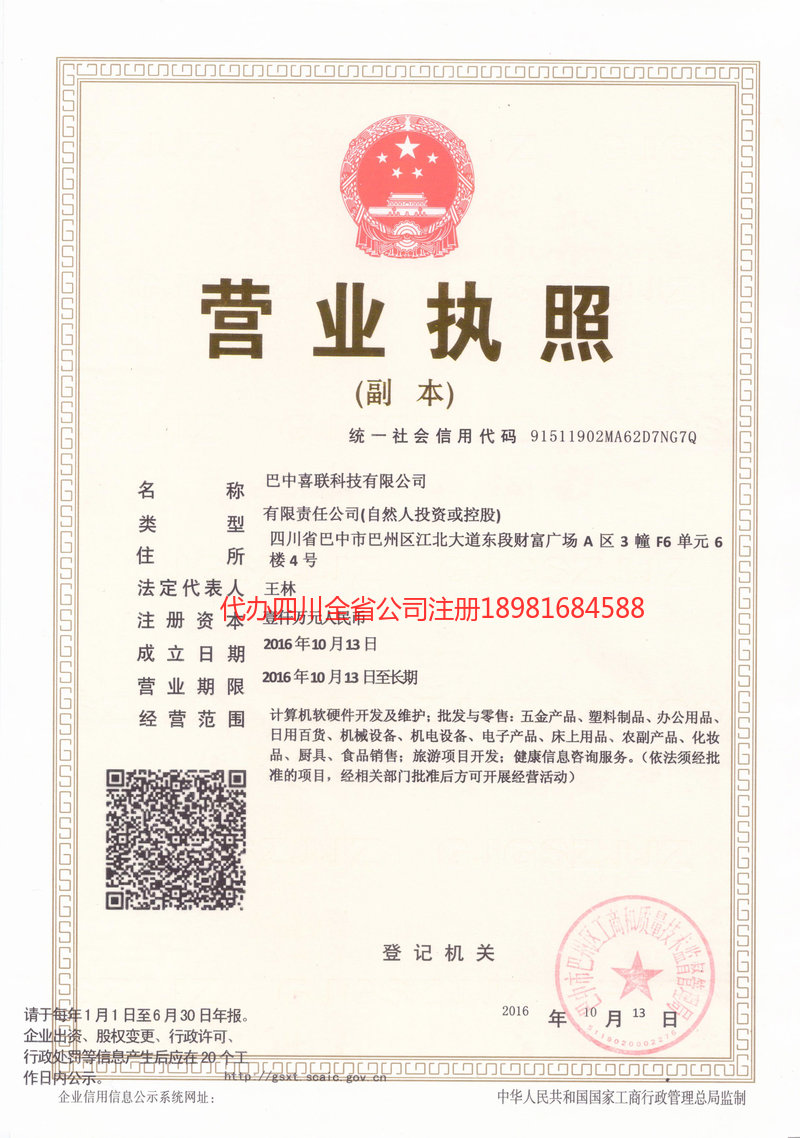 自流井自流井喜联科技有限公司